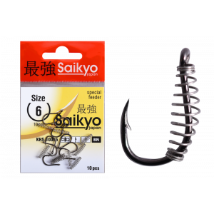 Крючки Saikyo KHS-10085 с пруж. №6M (10 шт) Крючки Saikyo KHS-10085 с пруж. №6M (10 шт)