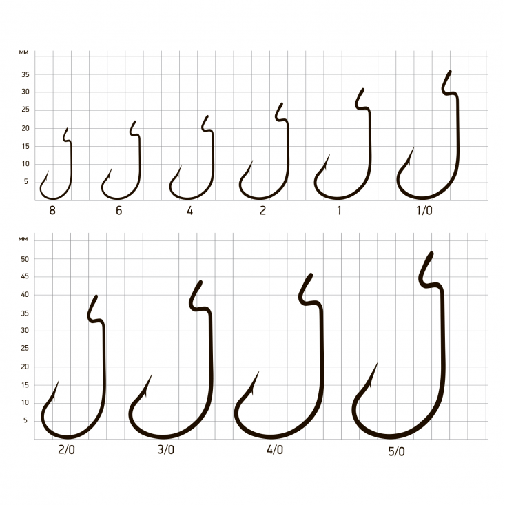 Крючки офсетные Saikyo BS-2312 Offset Worm